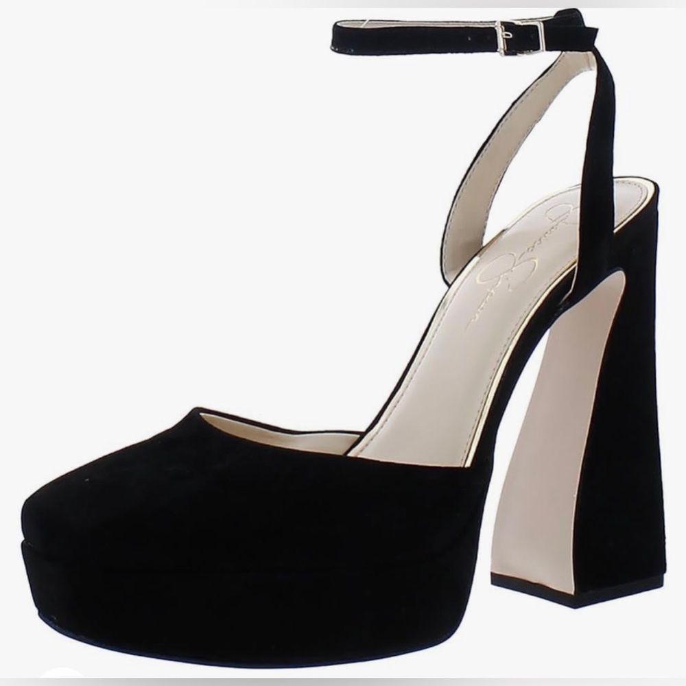Jessica Simpson Black Platform Heels